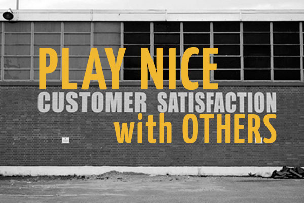 customer satisfaction play nice with others