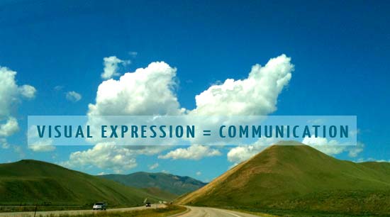 visual expression equals communication