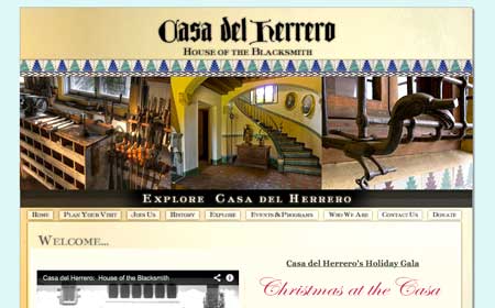 Casa Del Herrero Website screenshot