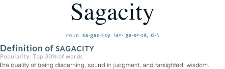 meaning of sagacity