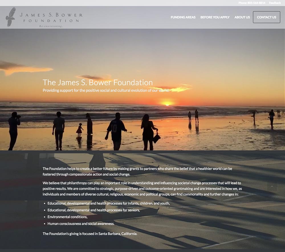 J. S. Bower Foundation Homepage image