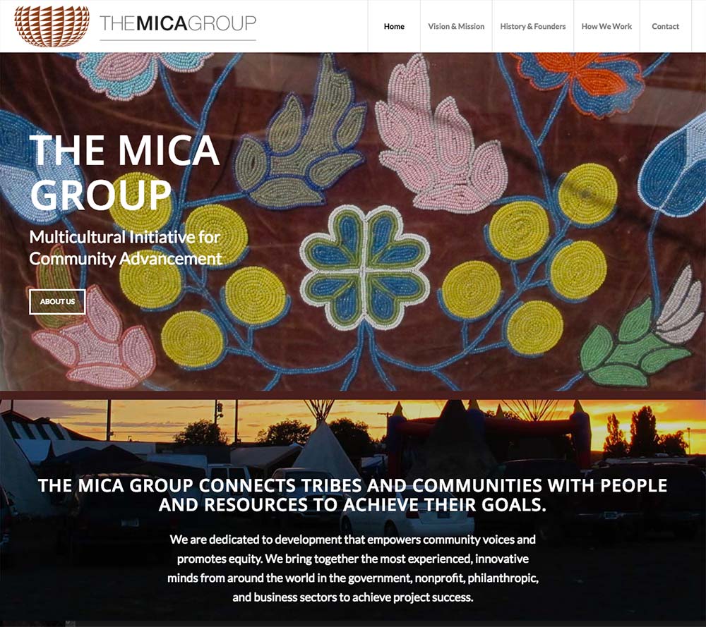 Multi cultural Initiative for Community website example Santa Barbara web design & development