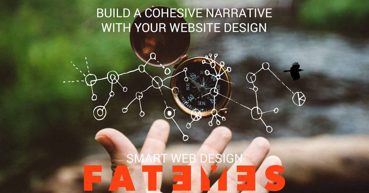 compass hand cohesive website design