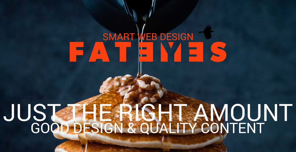 Just the right amount common sense law In web design & web content creation