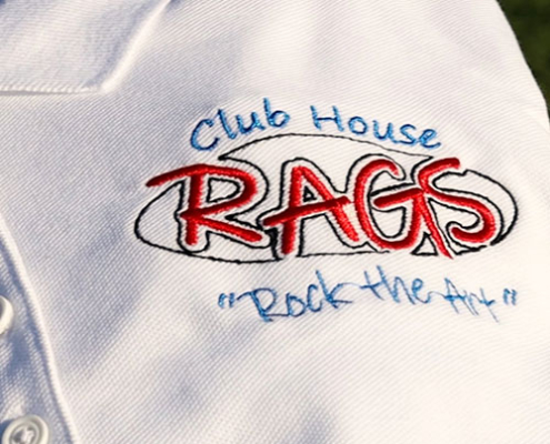 Clubhouse Rags logo on shirt